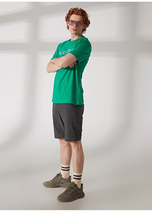 Discovery Expedition Bisiklet Yaka Baskılı Yeşil Erkek T-Shirt HOLDEN 2