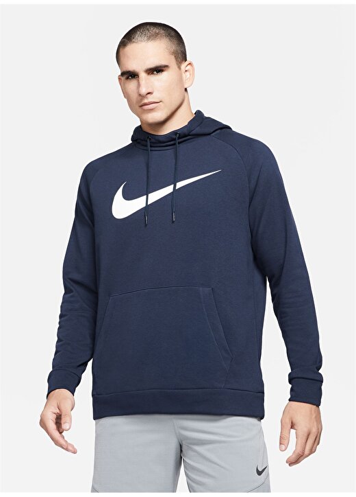 Nike Lacivert Erkek Sweatshirt CZ2425-451 M NK DF HDIE PO SWSH 2