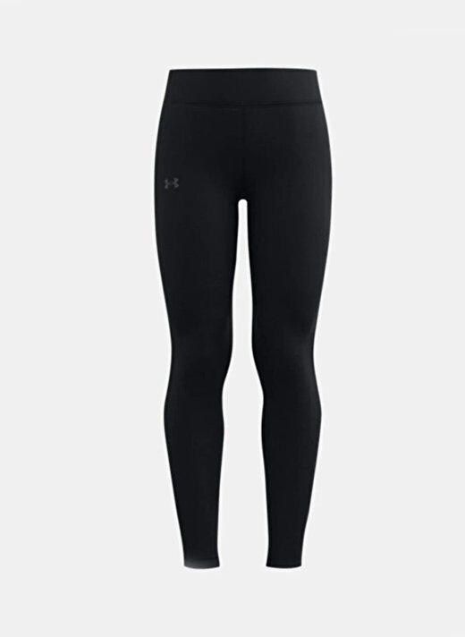 Under Armour Siyah Kız Çocuk Dar Paça Dar Düz Tayt 1366119-001 Motion Legging   1