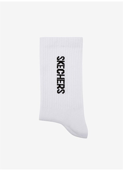Skechers Unisex Beyaz Çorap S221513-100 U Crew Cut Sock 1