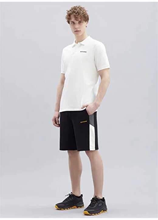 Skechers Beyaz Erkek Polo Yaka T-Shirt S211800-102 Polo M Short Sleeve Pol 2