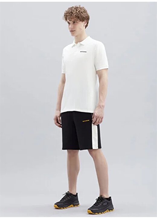 Skechers Beyaz Erkek Polo Yaka T-Shirt S211800-102 Polo M Short Sleeve Pol 4