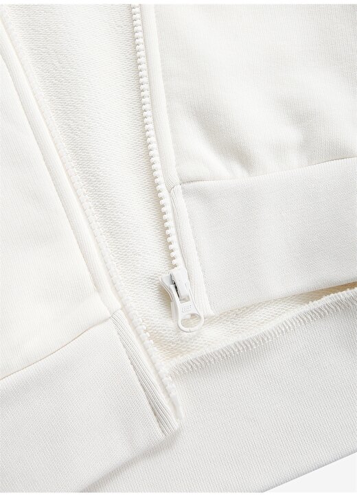 Skechers Kapüşon Yaka Beyaz Kadın Sweatshırt S212186-102 W New Basics Full Zip H 3