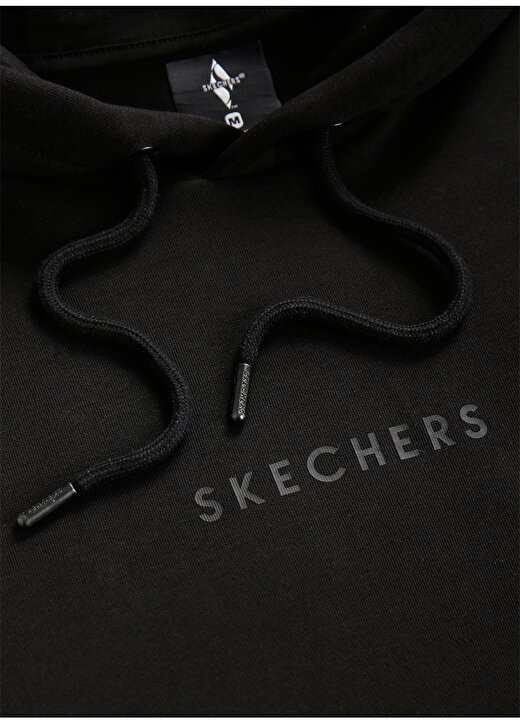 Skechers Kapüşon Yaka Siyah Erkek Sweatshırt S221022-001 M 2Xİ-Lock Arm Zipped H 4