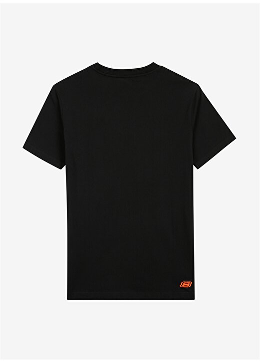 Skechers Yuvarlak Yaka Düz Siyah Erkek T-Shirt S231268-001 M Graphic Tee Crew Neck 2