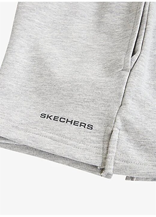 Skechers Normal Gri Kadın Şort S212184-036 W New Basics 5 Inch Sho 4