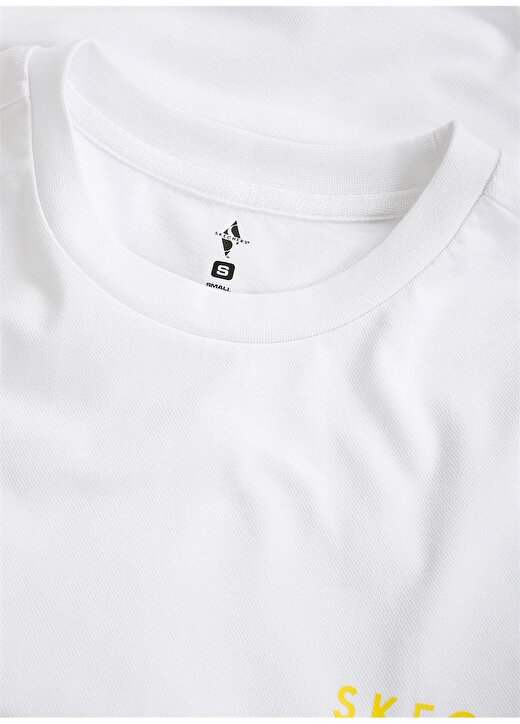 Skechers Yuvarlak Yaka Düz Beyaz Erkek T-Shirt S221052-100 M Graphic Tee Chest Pri 4