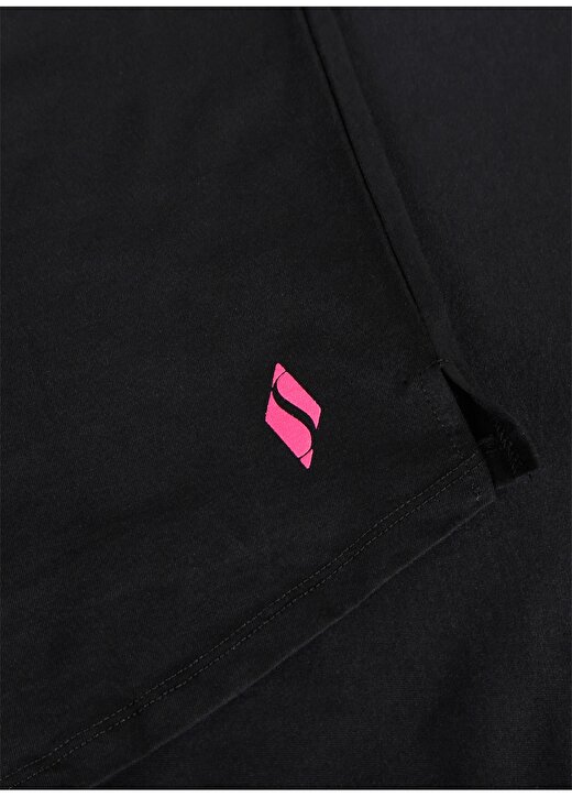 Skechers Yuvarlak Yaka Düz Siyah Kadın T-Shirt S231299-001 W Graphic Tee Crew Neck 4