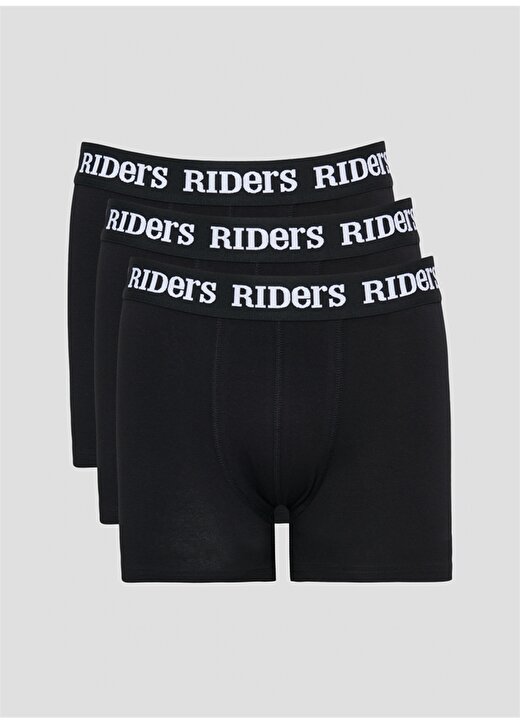 Riders By Lee Regular Fit Siyah Erkek 3'Lü Boxer L003761-001 1