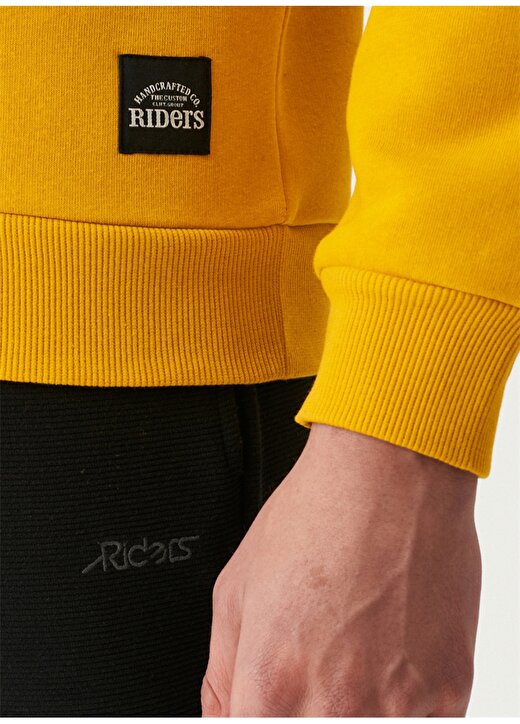 Riders By Lee Bisiklet Yaka Regular Fit Sarı Erkek Sweatshirt L222677-210 4