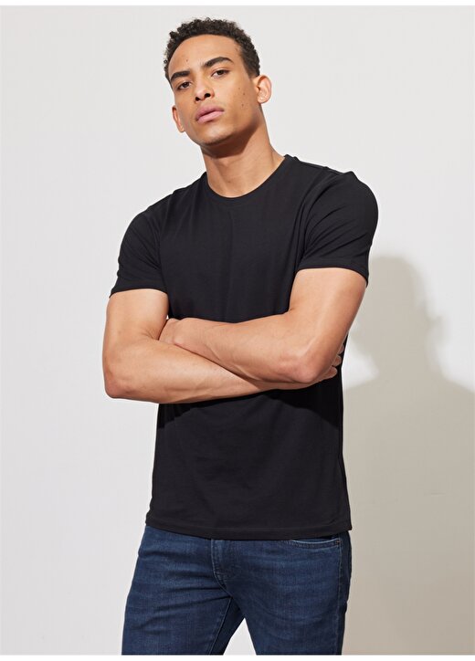 Benetton Siyah Erkek T-Shirt 2