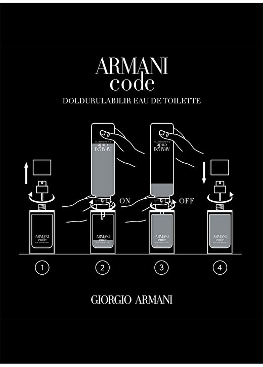 Armani GA CODE EDT REFILL Parfüm 150 Ml 3