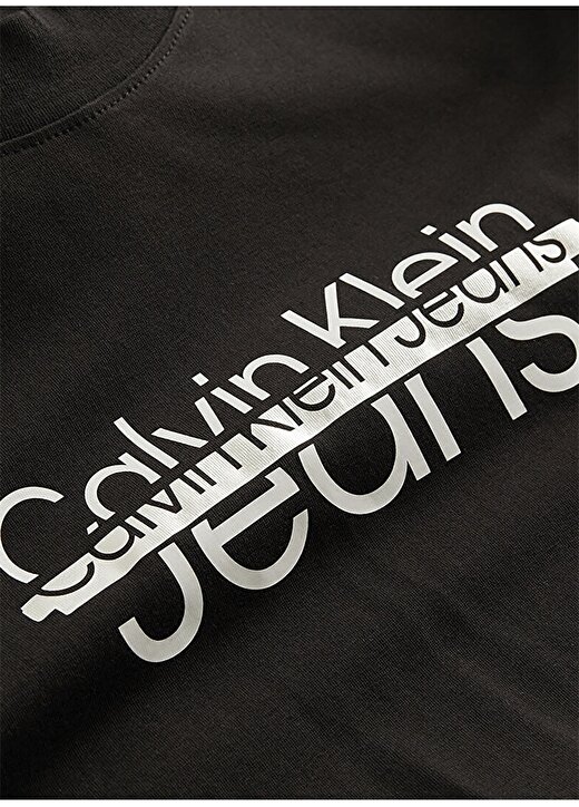 Calvin Klein Jeans Siyah Kadın Bisiklet Yaka T-Shirts J20J220513BEH 2