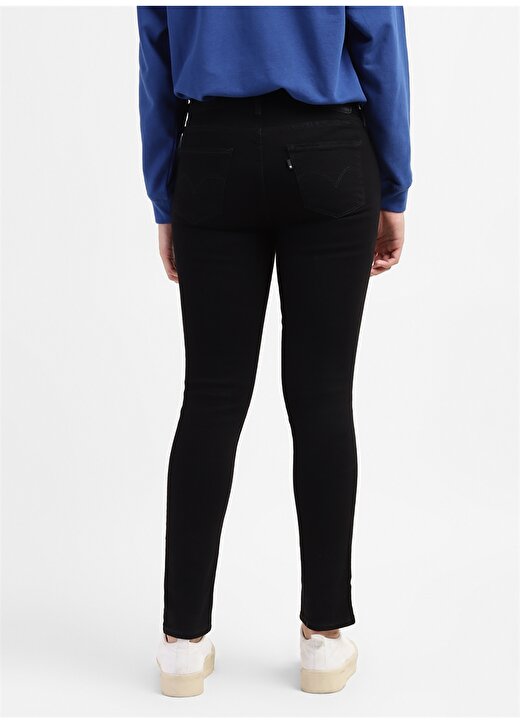 Levis Siyah Kadın Normal Belli Skinny Fit Denim Pantolon 21306-0554 SMU-WB 711 SKINNY Z6660 3