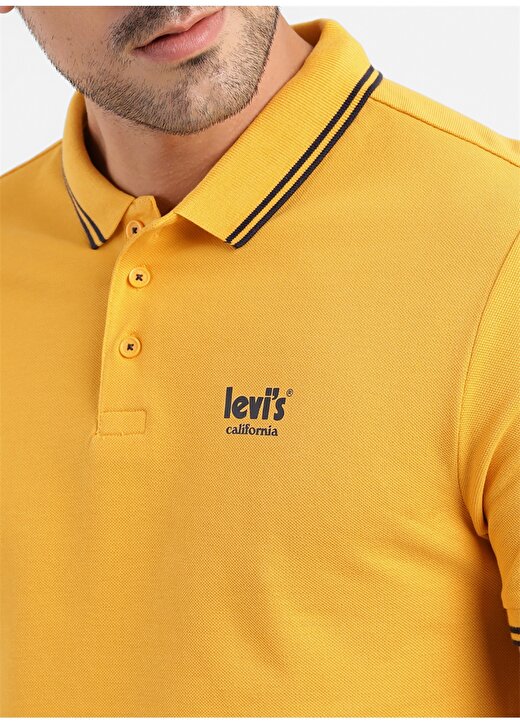 Levis Düz Sarı Erkek Polo T-Shirt A1383-0046 BNG BASIC2 POLO SMU 2