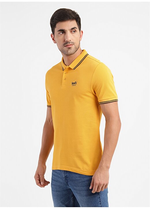 Levis Düz Sarı Erkek Polo T-Shirt A1383-0046 BNG BASIC2 POLO SMU 3