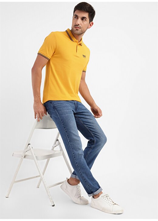 Levis Düz Sarı Erkek Polo T-Shirt A1383-0046 BNG BASIC2 POLO SMU 4