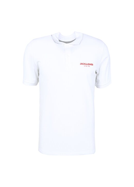 Jack & Jones Polo Yaka Düz Beyaz Erkek T-Shirt 12238848_JCOSNORKLE POLO SS FST 1