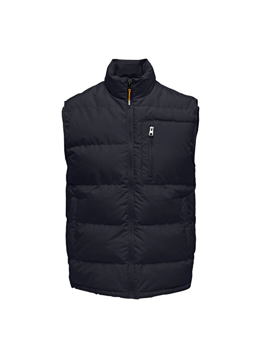 Only & Sons Lacivert Erkek Yelek 22024229_ONSJAKE QUILTED VEST OTW 1