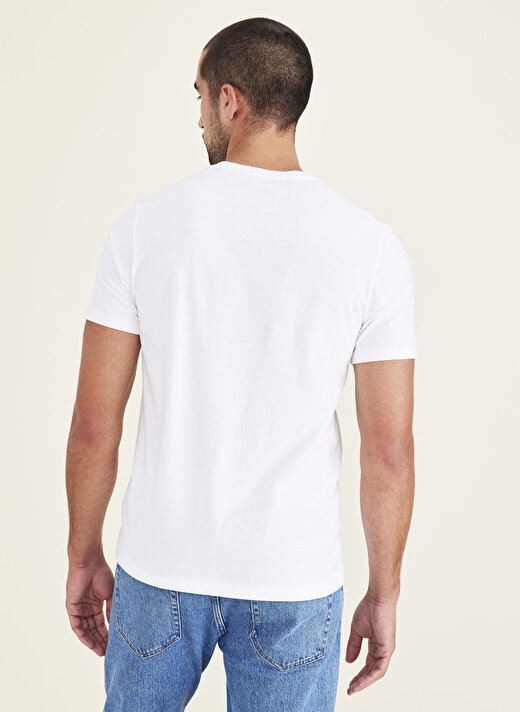 Dockers Bisiklet Yaka Beyaz Erkek T-Shirt A1103-0167 2