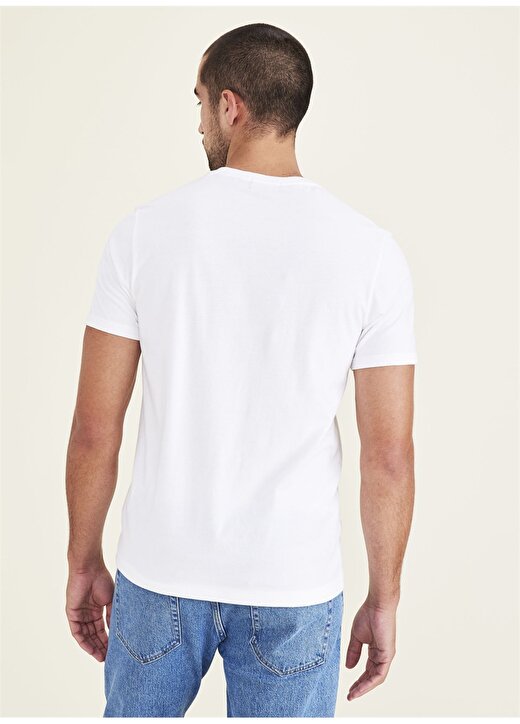 Dockers Bisiklet Yaka Beyaz Erkek T-Shirt A1103-0167 2