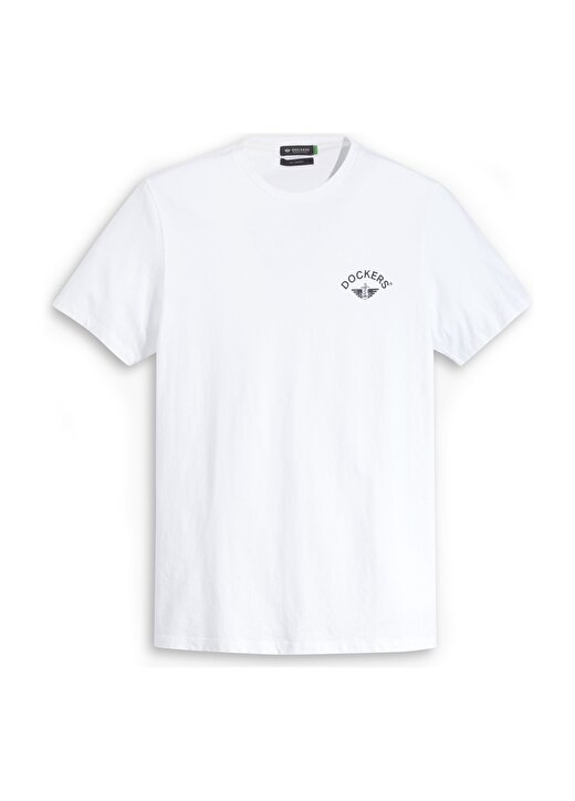 Dockers Bisiklet Yaka Beyaz Erkek T-Shirt A1103-0167 3