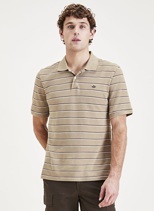 Dockers Polo Yaka Gümüş Erkek T-Shirt A1159-0042 1