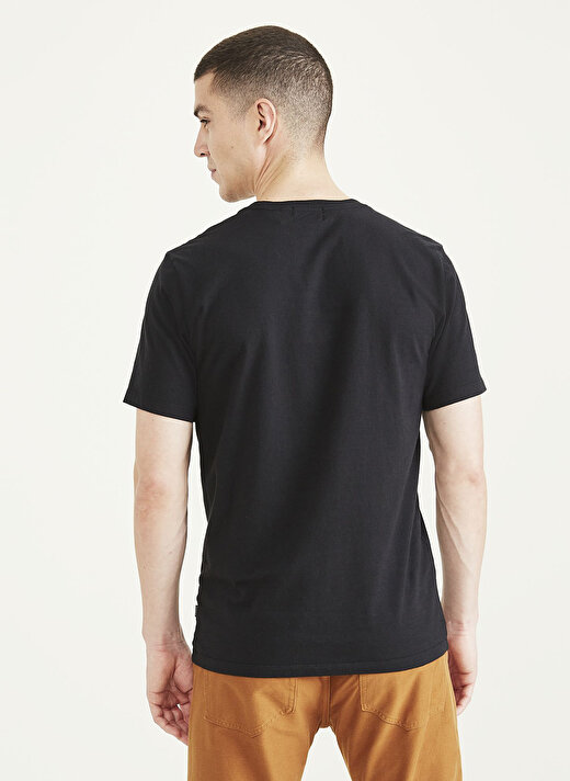 Dockers Bisiklet Yaka Siyah Erkek T-Shirt A3143-0001 2