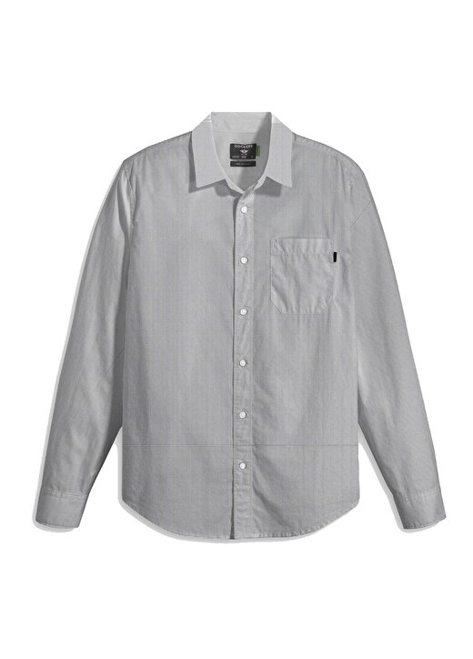 Dockers Slim Fit Gömlek Yaka Gümüş Erkek Gömlek A4253-0011 1