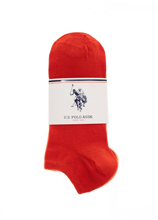 U.S. Polo Assn. 5'Li Kırmızı Kadın Çorap COLORE-IY23 5'LI PAKET 3