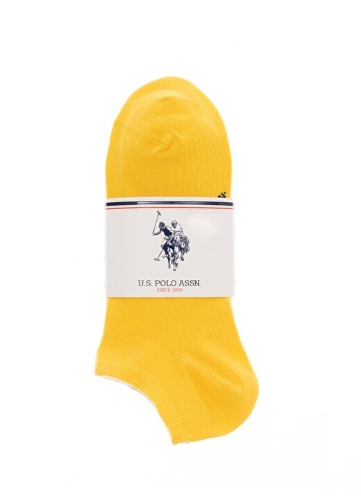 U.S. Polo Assn. Kadın 5 Li Beyaz Çorap COLORE-IY23 2
