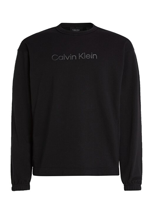 Calvin Klein Bisiklet Yaka Siyah Erkek Sweatshırt 00GMS3W302 PW - Pullover 1