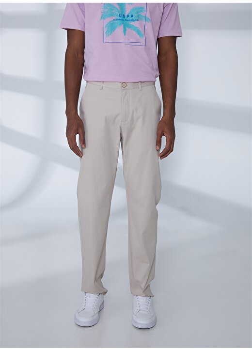 U.S. Polo Assn. Normal Bel Normal Paça Regular Fit Taş Erkek Pantolon DAMES23Y-REG 4