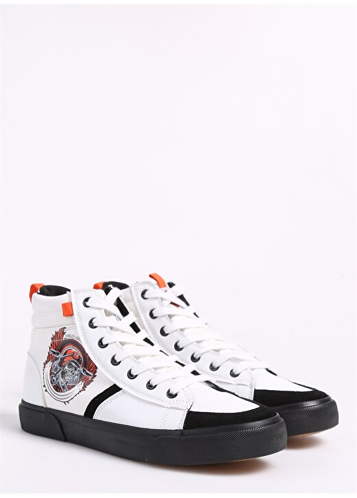 Harley Davidson Beyaz Erkek Deri Sneaker PORTLAND 2