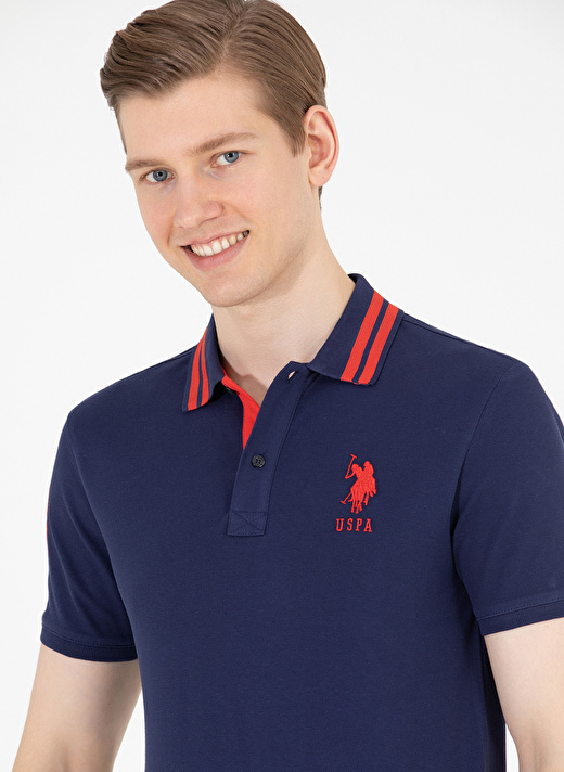 U.S. Polo Assn. Lacivert Erkek Polo T-Shirt GSD01IY023 2