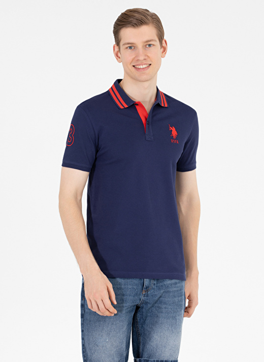 U.S. Polo Assn. Lacivert Erkek Polo T-Shirt GSD01IY023 3