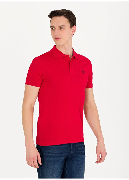 U.S. Polo Assn. Kırmızı Erkek Polo T-Shirt GTP04IY023 1