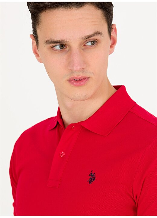 U.S. Polo Assn. Kırmızı Erkek Polo T-Shirt GTP04IY023 2