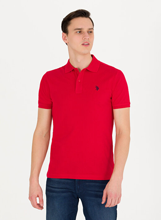 U.S. Polo Assn. Kırmızı Erkek Polo T-Shirt GTP04IY023 3