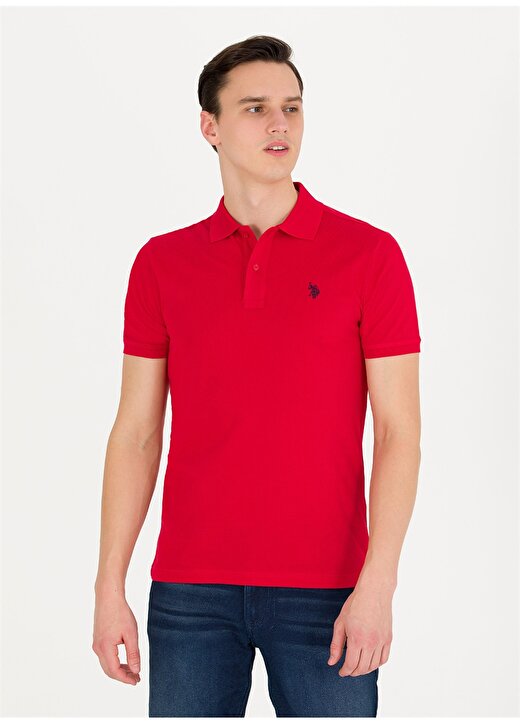 U.S. Polo Assn. Kırmızı Erkek Polo T-Shirt GTP04IY023 3