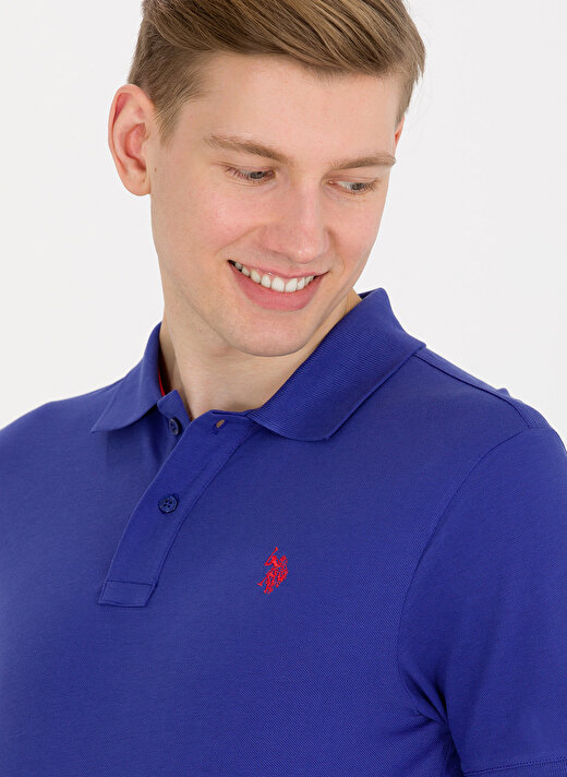 U.S. Polo Assn. Mavi Erkek Polo T-Shirt GTP04IY023 2