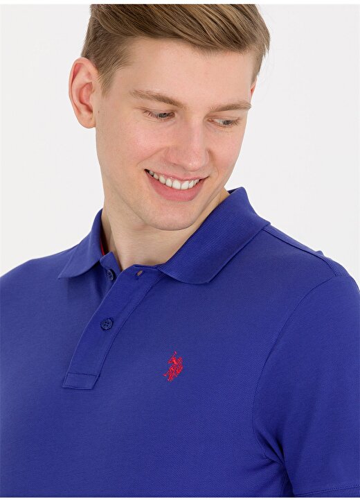U.S. Polo Assn. Mavi Erkek Polo T-Shirt GTP04IY023 2