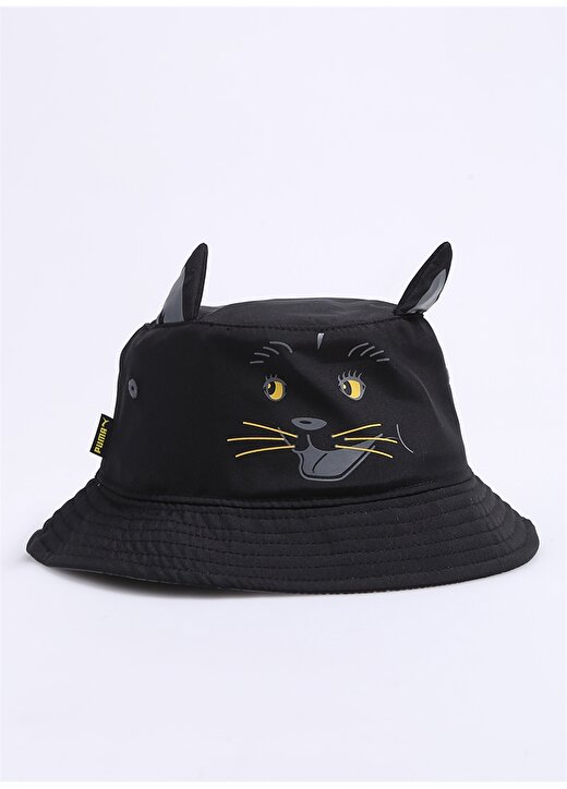 Puma Siyah Erkek Çocuk Düz Şapka 02316201 Animal Bucket 1