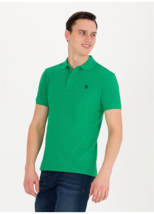 U.S. Polo Assn. Yeşil Erkek Polo T-Shirt GTP04IY023 2