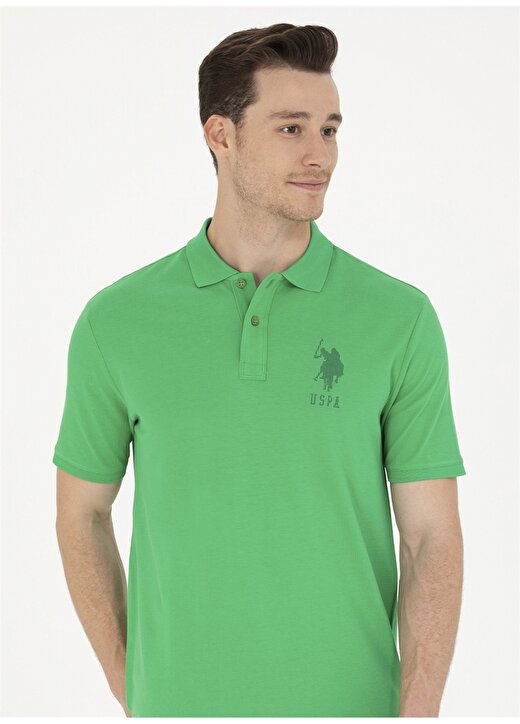 U.S. Polo Assn. Polo Yaka Yeşil Erkek T-Shirt JAMA 3