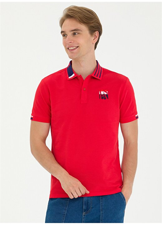 U.S. Polo Assn. Kırmızı Erkek Polo T-Shirt KOMUN 1