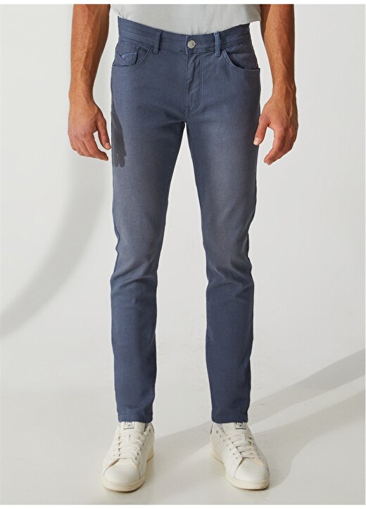 U.S. Polo Assn. Normal Bel Normal Paça Slim Fit Açık Mavi Erkek Denim Pantolon PARKER23Y-L.BLUE 2