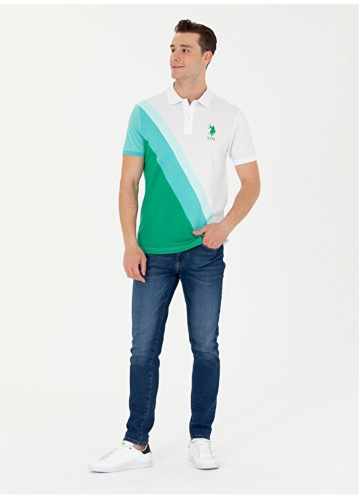 U.S. Polo Assn. Polo Yaka Yeşil Erkek T-Shirt T-NERGA 4