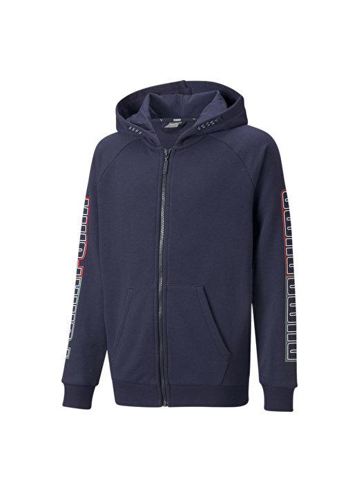 Puma Erkek Çocuk Lacivert Sweatshırt 84728706 Alpha Full-Zip Hoodie 1