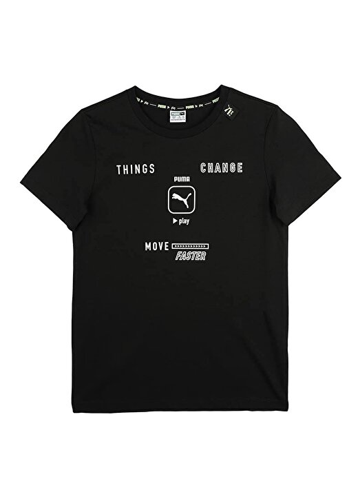 Puma Siyah Erkek Çocuk T-Shirt 84696401 PLAY UV Graphic Tee 1
